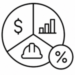 Fractional CFO analyzing construction cash flow and WIP reporting